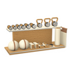 ANA™ COMBO set RVS met Essen zwart hout of Eiken natuurlijk hout
