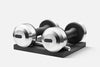COLMIA™ Dumbbells met Houten Standaard, 2 kilo in Walnoot Essen of Natuurlijk Essen